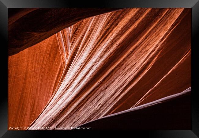 Antelope Canyon Colours #11 Framed Print by Peter O'Reilly