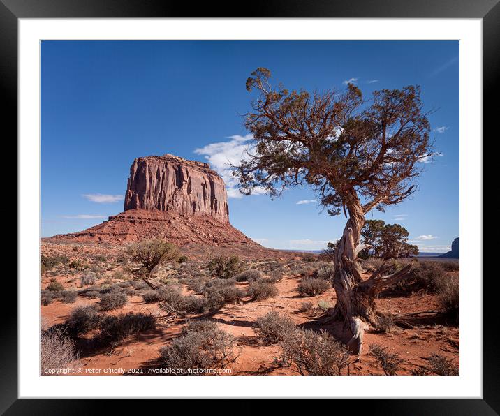 Monument Valley #5 Framed Mounted Print by Peter O'Reilly