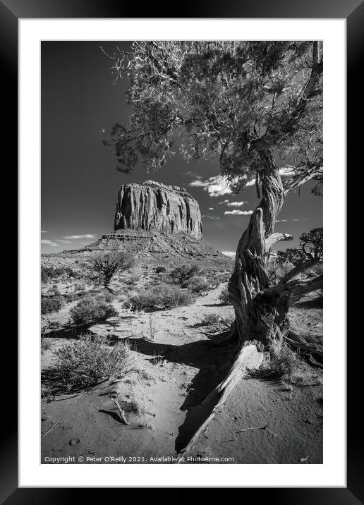 Monument Valley #6 Framed Mounted Print by Peter O'Reilly