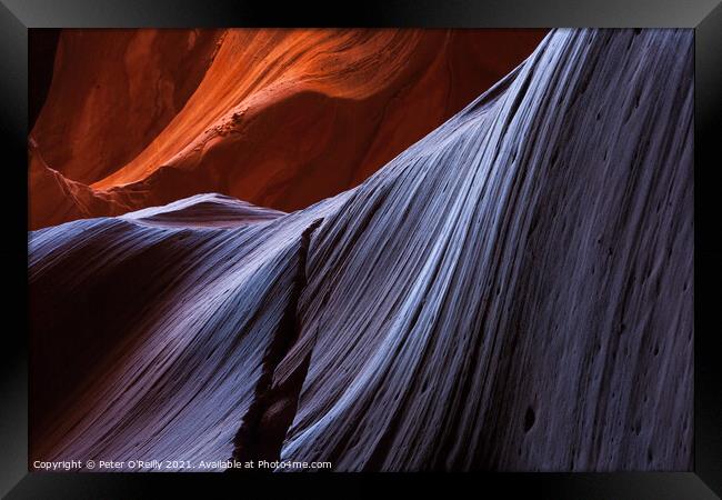 Antelope Canyon Colours #14 Framed Print by Peter O'Reilly
