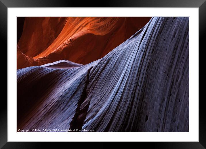 Antelope Canyon Colours #14 Framed Mounted Print by Peter O'Reilly