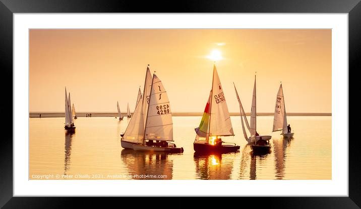 West Kirby Sunset Framed Mounted Print by Peter O'Reilly