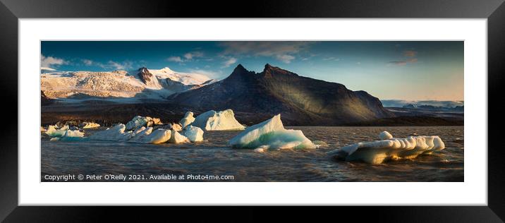 Iceland Panorama #2 Framed Mounted Print by Peter O'Reilly