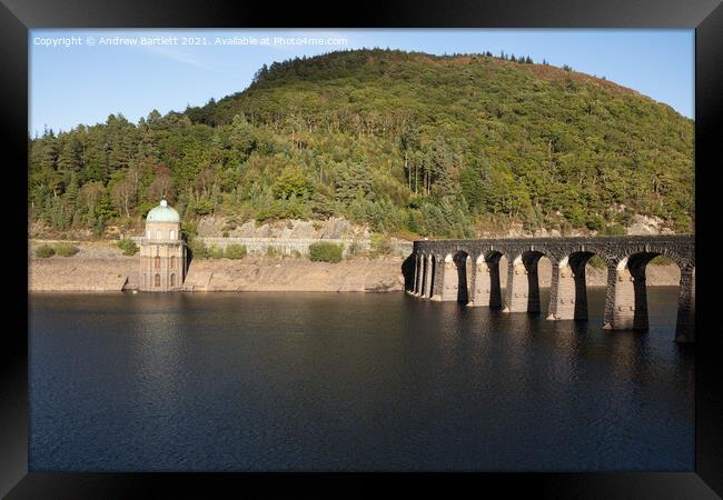 Garreg Ddu Dam, Elan Valley, UK Framed Print by Andrew Bartlett