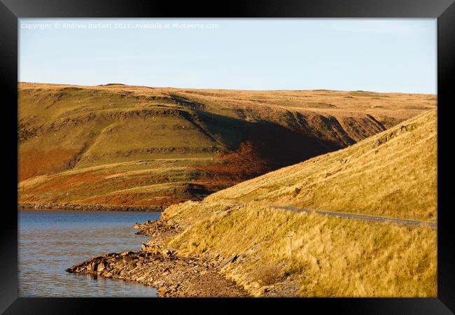 Autumn colours at Elan Valley, Mid Wales, UK. Framed Print by Andrew Bartlett