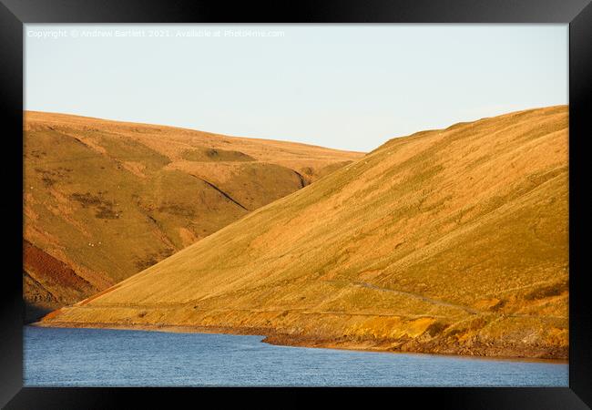 Autumn colours at Elan Valley, Mid Wales, UK. Framed Print by Andrew Bartlett