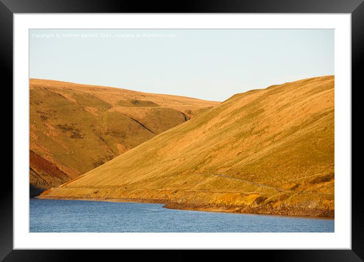 Autumn colours at Elan Valley, Mid Wales, UK. Framed Mounted Print by Andrew Bartlett