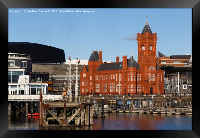 Pierhead Building at Cardiff Bay. Framed Print by Andrew Bartlett
