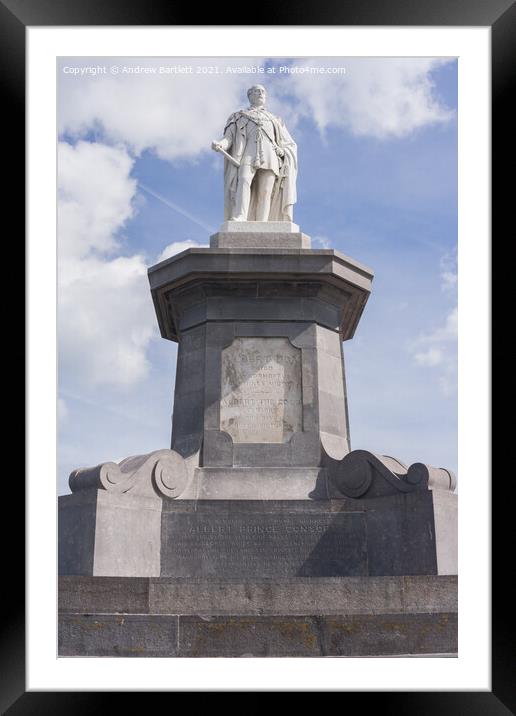 Prince Albert Memorial at Tenby, West Wales, UK Framed Mounted Print by Andrew Bartlett