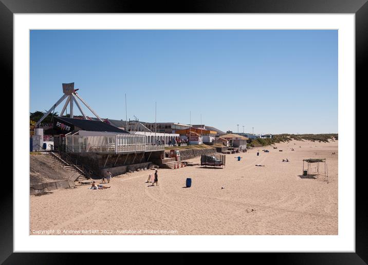 Coney Beach, Porthcawl, South Wales, UK.   Framed Mounted Print by Andrew Bartlett