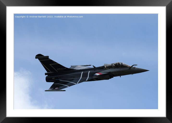 FAF Rafale Framed Mounted Print by Andrew Bartlett