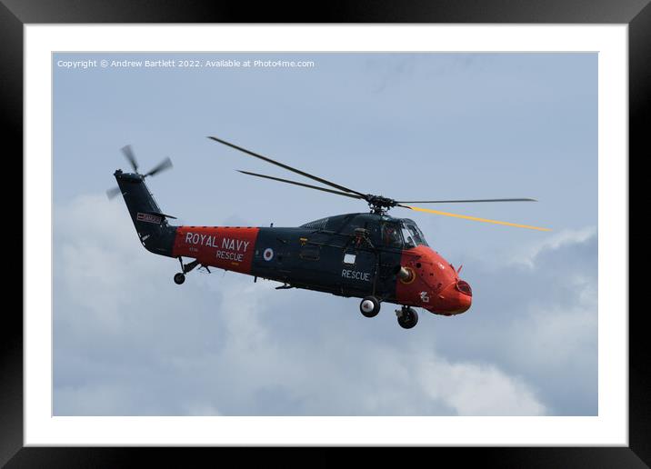 Wessex Navy Wings Framed Mounted Print by Andrew Bartlett