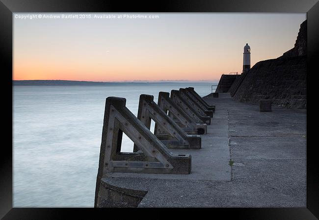 Porthcawl sunrise Framed Print by Andrew Bartlett