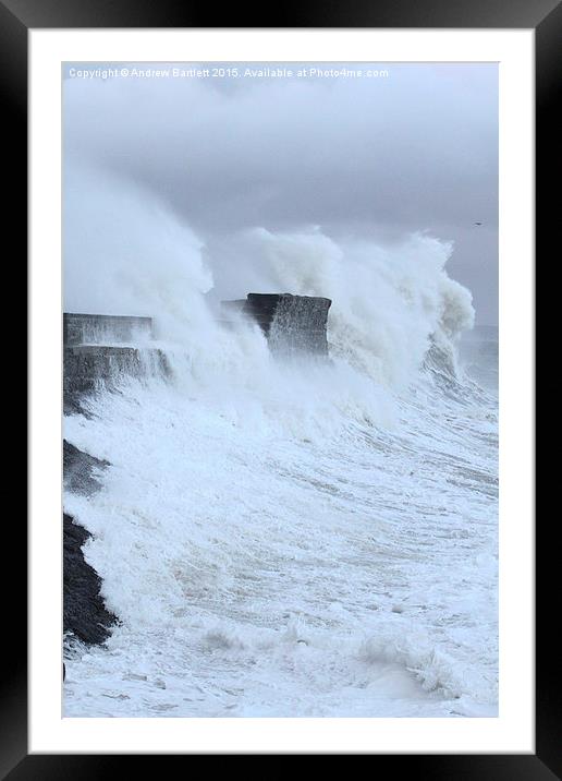  Porthcawl lighthouse, South Wales, UK Framed Mounted Print by Andrew Bartlett