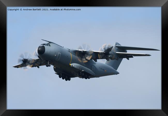 Airbus A400M Defence and Space Framed Print by Andrew Bartlett
