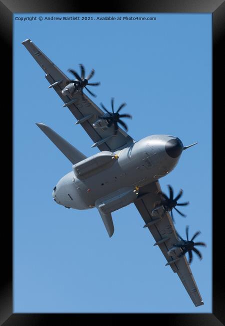 Airbus A400M Airbus Defence & Space Framed Print by Andrew Bartlett