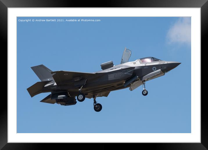 US Air Force F-35 Framed Mounted Print by Andrew Bartlett