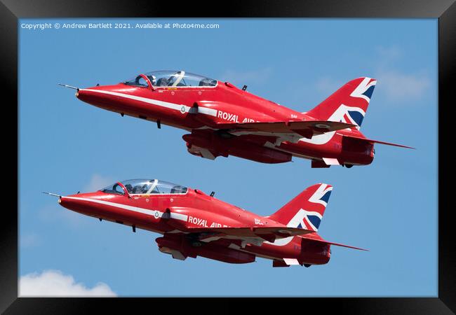 The Red Arrows Framed Print by Andrew Bartlett