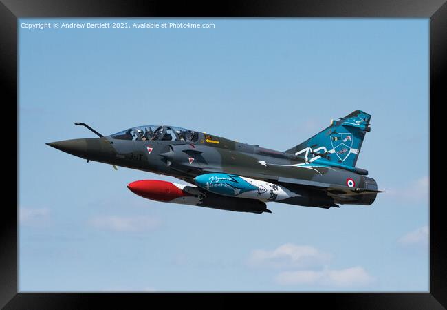French Air Force, Mirage 2000D Framed Print by Andrew Bartlett