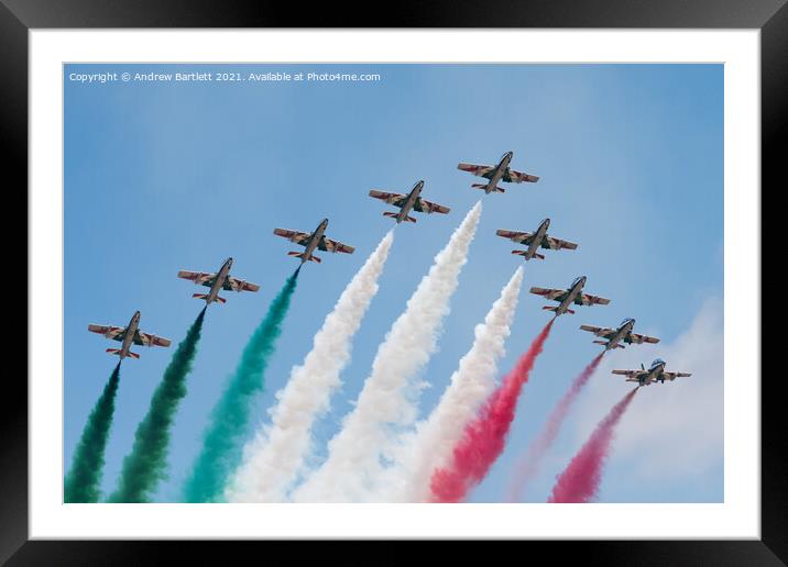The Frecce Tricolori Framed Mounted Print by Andrew Bartlett