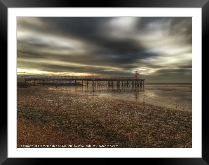 Herne Bay pier  Framed Mounted Print by Framemeplease UK