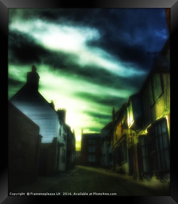 Northern lights over Rye  Framed Print by Framemeplease UK