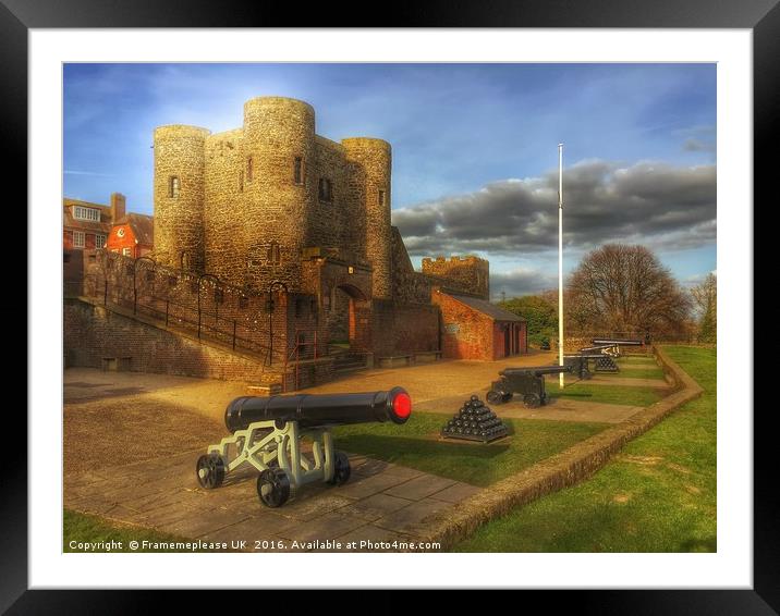 Rye castle (Ypre Tower) Rye Framed Mounted Print by Framemeplease UK