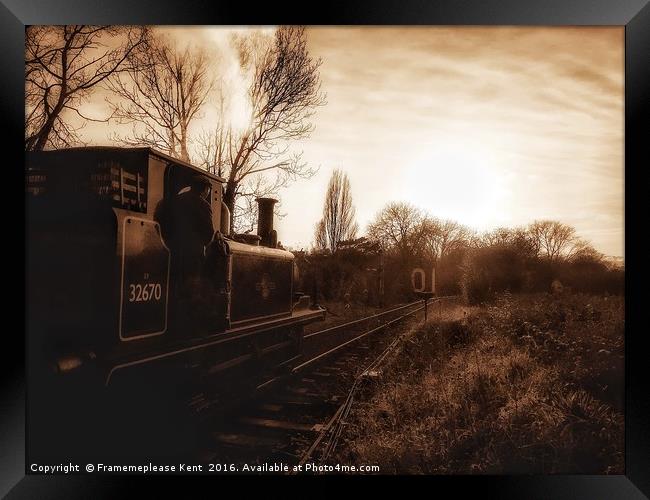 The last Train home  Framed Print by Framemeplease UK