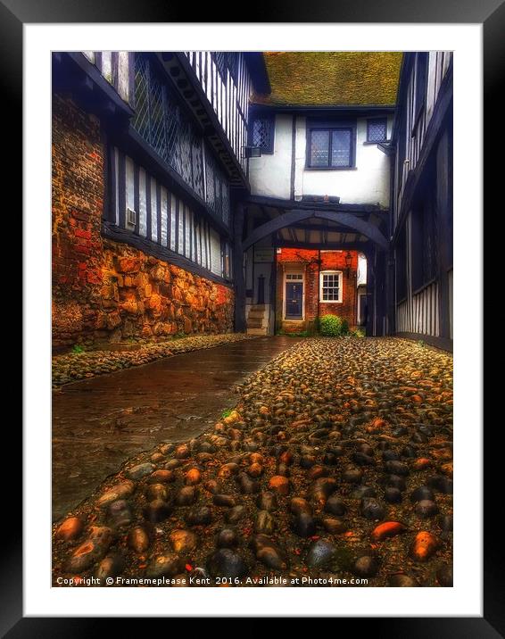 The Coach Entrance , Mermaid inn Rye Framed Mounted Print by Framemeplease UK