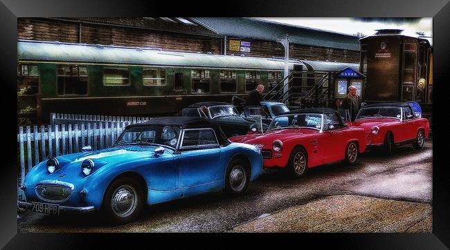 The Stately MG at the Station Framed Print by Framemeplease UK