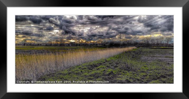 Across the Jewel of the Weald  Framed Mounted Print by Framemeplease UK