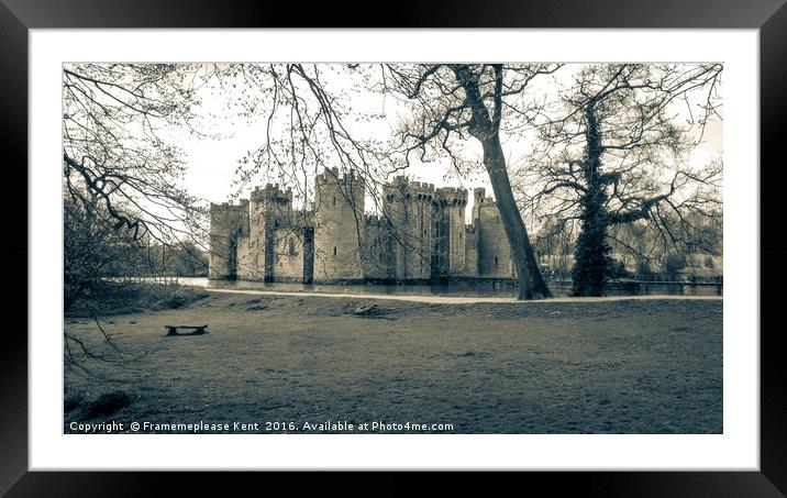 Castle through the trees  Framed Mounted Print by Framemeplease UK