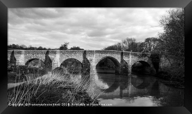Teston Bridge  Framed Print by Framemeplease UK