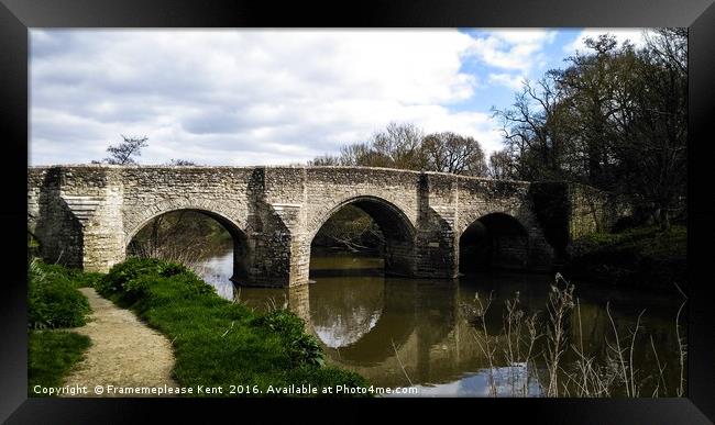 Teston Bridge Framed Print by Framemeplease UK