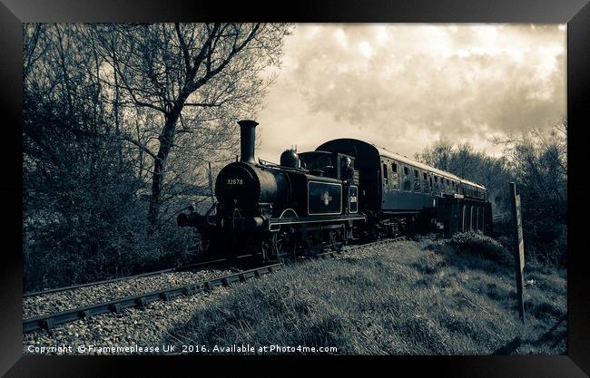 Steam Train 32678 Framed Print by Framemeplease UK