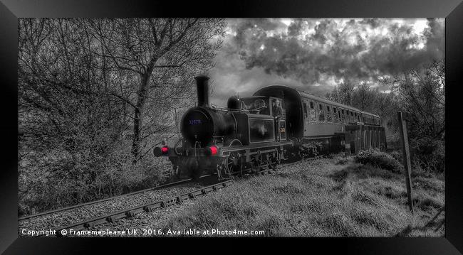 Steam Train 32678 to Tenterden Town  Framed Print by Framemeplease UK