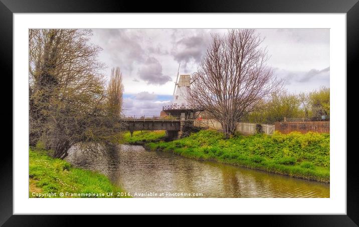 Rye windmill East Sussex  Framed Mounted Print by Framemeplease UK