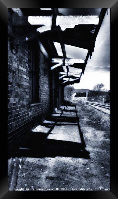 Abandoned Train station  Framed Print by Framemeplease UK