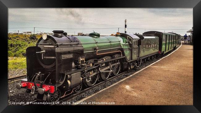No7 Typhoon at the New Dungeness station  Framed Print by Framemeplease UK