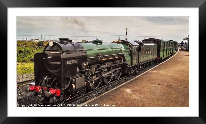 No7 Typhoon at the New Dungeness station  Framed Mounted Print by Framemeplease UK