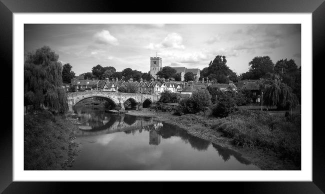 Aylesford bridge over the river Medway  Framed Print by Framemeplease UK