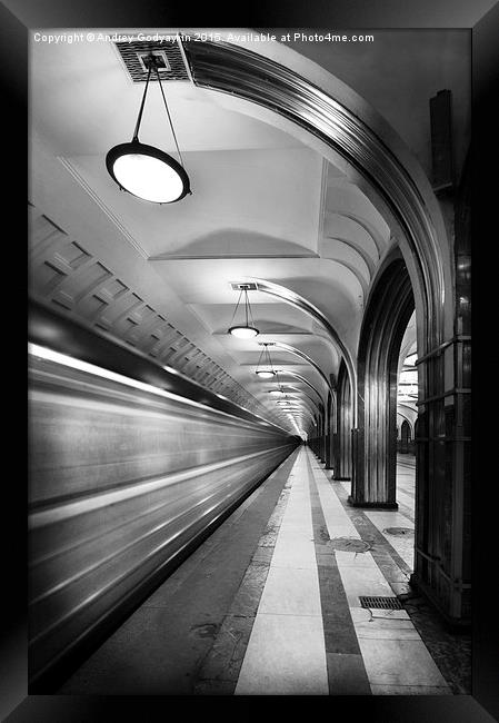 Metro #5147 Framed Print by Andrey  Godyaykin