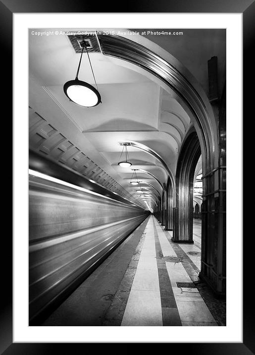 Metro #5147 Framed Mounted Print by Andrey  Godyaykin