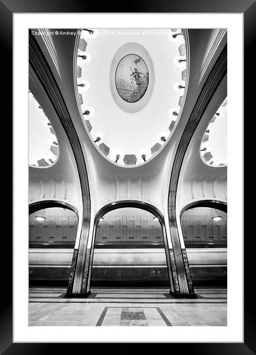 Metro #7572 Framed Mounted Print by Andrey  Godyaykin