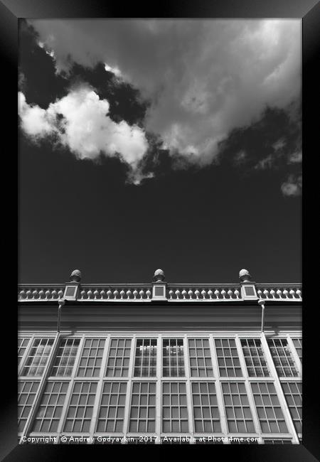 Building and cloud #5340 Framed Print by Andrey  Godyaykin