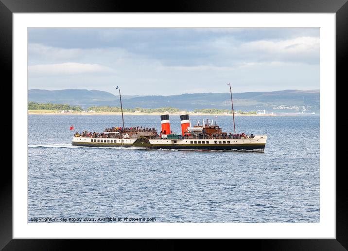 The Waverley paddle steamer Framed Mounted Print by Kay Roxby