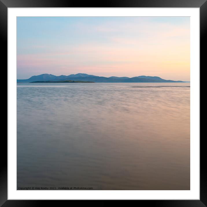 Ettrick Bay sunset Framed Mounted Print by Kay Roxby