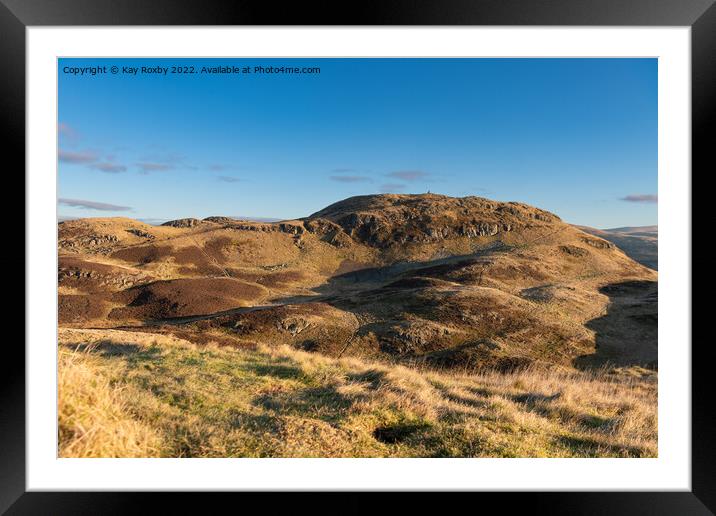 Dumyat in the Ochil Hills Framed Mounted Print by Kay Roxby