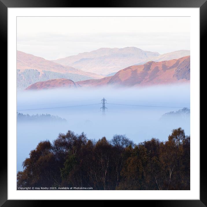 Trossachs mist Framed Mounted Print by Kay Roxby