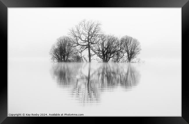 Misty reflections Loch Lomond Framed Print by Kay Roxby